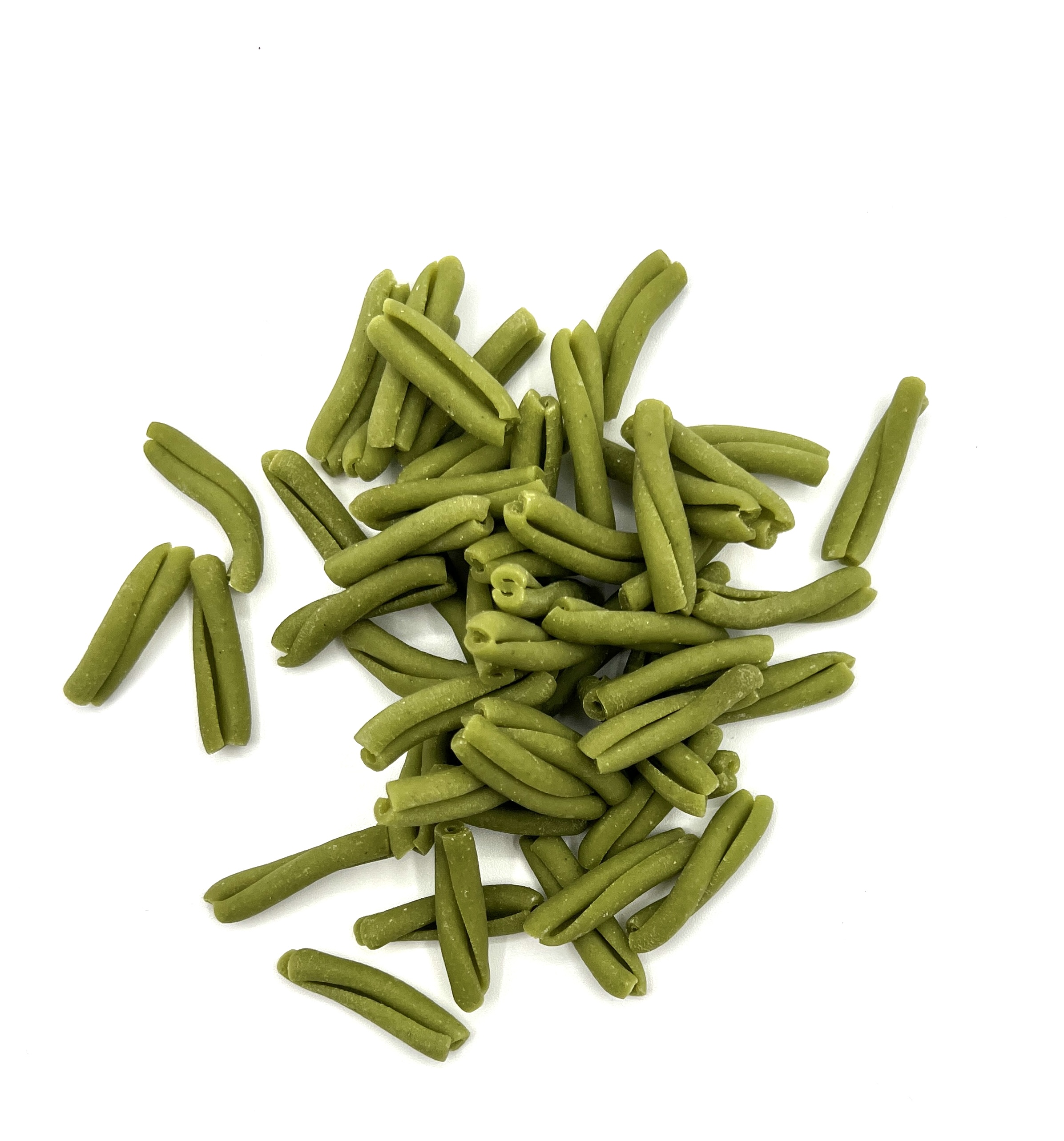 Spinach Casarecce — green twisted scroll